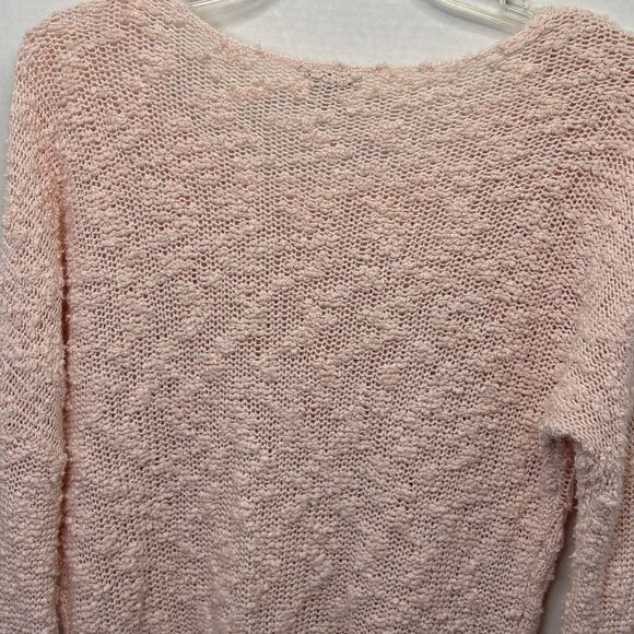 Womens Sonoma Pink Cable Knit Sweater Sz XS Cozy Cottage Preppy - Picture 5 of 10